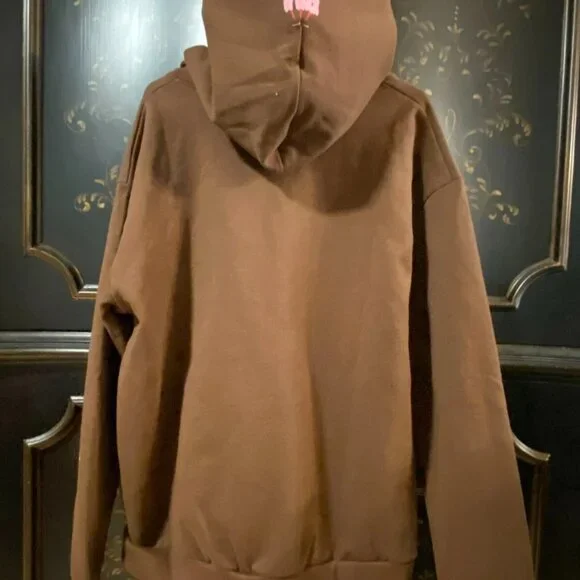 $329 Sp5der Young Thug Worldwide Angel Number 555 Unisex HoodieBrownXL